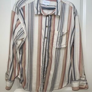 AE striped button down